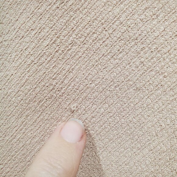 J. Crew Arianna Dusty Pink w/ Navy Collar Contrast TopCoat Wool Blend Size 10 - Picture 15 of 16